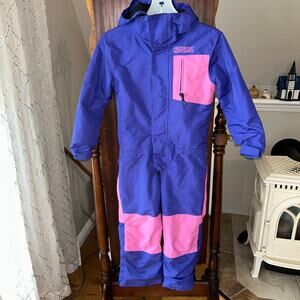 Airblaster Youth Freedom Suit one-piece snow suit size small purple pink